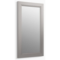  Damask Square / Rectangular Mirror - Batiste Black