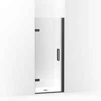  Composed Shower Door - Fixed Shower Door - Matte Black