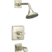  Pinstripe Pure One Handle Tub & Shower Faucet - Vibrant Brushed Nickel