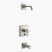  Pinstripe Tub & Shower Faucet Trim Trim Kit - Vibrant Brushed Nickel