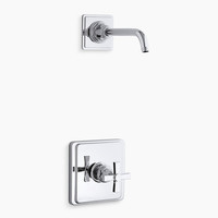  Pinstripe Shower Faucet Trim Trim Kit - Polished Chrome