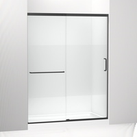  Elate Shower Door - Sliding Shower Door - Matte Black