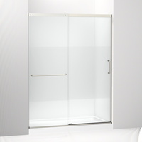  Elate Shower Door - Sliding Shower Door - Anodized Matte Nickel