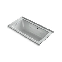  Archer 60'' x 30'' Whirlpool Bath - Ice Grey