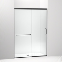  Elate Shower Door - Sliding Shower Door - Matte Black