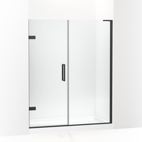  Composed Shower Door - Fixed Shower Door - Matte Black