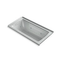  Archer 60'' x 30'' Whirlpool Bath - Ice Grey