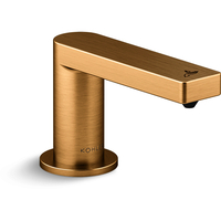  Composed Soap Dispenser Bathroom Accessory - Vibrant Brushed Moderne Brass