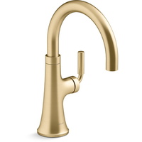  Tone Single-Hole Bar Faucet - Vibrant Brushed Moderne Brass