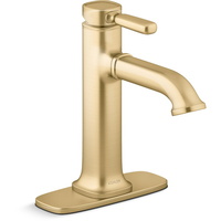  Ealing Single Hole Bathroom Faucet - Vibrant Brushed Moderne Brass