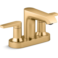  Hint 4'' Centerset Bathroom Faucet - Vibrant Brushed Moderne Brass