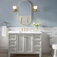  Essential Square / Rectangular Mirror - Modern Brushed Gold