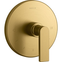  Composed Thermostatic Valve Trim Trim Kit - Vibrant Brushed Moderne Brass