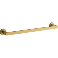  Composed Towel Bar Bathroom Accessory - Vibrant Brushed Moderne Brass