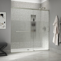  Elate Shower Door - Sliding Shower Door - Anodized Matte Nickel