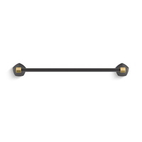  Occasion Towel Bar Bathroom Accessory - Matte Black / Moderne Brass