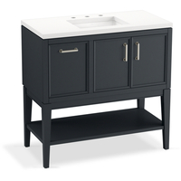  Winnow 31" to 44" Bathroom Vanity - Slate Grey