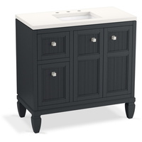  Hearthaven 31" to 44" Bathroom Vanity - Slate Grey