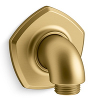  Occasion Wall Supply Elbow Shower Accessory - Vibrant Brushed Moderne Brass