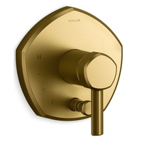  Occasion Thermostatic Valve Trim Trim Kit - Vibrant Brushed Moderne Brass