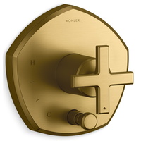  Occasion Thermostatic Valve Trim Trim Kit - Vibrant Brushed Moderne Brass