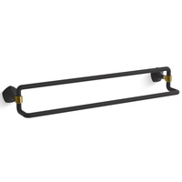  Occasion Towel Bar Bathroom Accessory - Matte Black / Moderne Brass