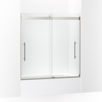  Levity Plus Shower Door - Sliding Shower Door - Anodized Brushed Nickel