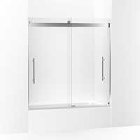  Levity Plus Shower Door - Sliding Shower Door - Bright Polished Silver
