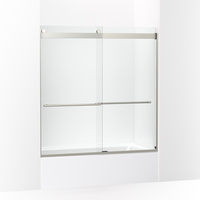  Levity Plus Shower Door - Sliding Shower Door - Anodized Brushed Nickel