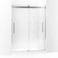  Levity Plus Shower Door - Sliding Shower Door - Bright Polished Silver