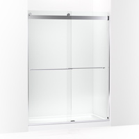  Levity Plus Shower Door - Sliding Shower Door - Bright Polished Silver