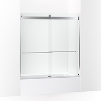  Levity Plus Shower Door - Sliding Shower Door - Bright Polished Silver