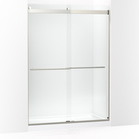  Levity Plus Shower Door - Sliding Shower Door - Anodized Brushed Nickel