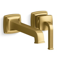  Riff Wall Mount Bathroom Faucet Bathroom Faucet - Vibrant Brushed Moderne Brass