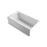  Avec 72" x 36" Soaking Tub - White