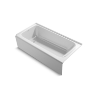  Avec 72" x 36" Soaking Tub - White