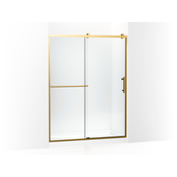  Rely Shower Door - Sliding Shower Door - Vibrant Brushed Moderne Brass