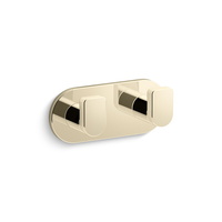  Composed Robe Hook Bathroom Accessory - Vibrant French Gold
