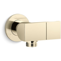  Exhale Wall Supply Elbow Shower Accessory - Vibrant French Gold