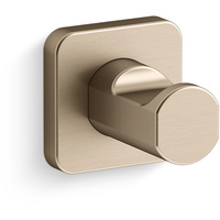  Parallel Robe Hook Bathroom Accessory - Vibrant Brushed Bronze