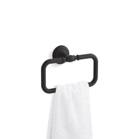  Artifacts Towel Ring Bathroom Accessory - Matte Black