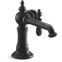  Artifacts Single Hole Bathroom Faucet - Matte Black