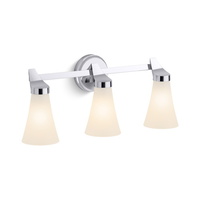  Simplice 3 Bulb Bathroom Lighting - Polished Chrome