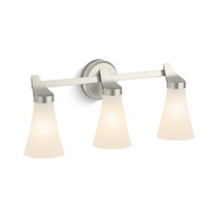  Simplice 3 Bulb Bathroom Lighting - Brushed Nickel
