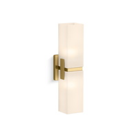  Honesty 2 Bulb Bathroom Lighting - Brushed Moderne Brass