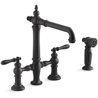  Artifacts Two-Handle Kitchen Faucet - Matte Black