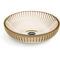  Salute Vessel Style Bathroom Sink - Translucent Sandalwood