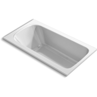  Avec 60'' x 32'' Soaking Tub - White