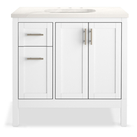  Hadron 31" to 44" Bathroom Vanity - White