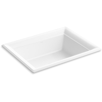  Artifacts Self Rimming Bathroom Sink - White